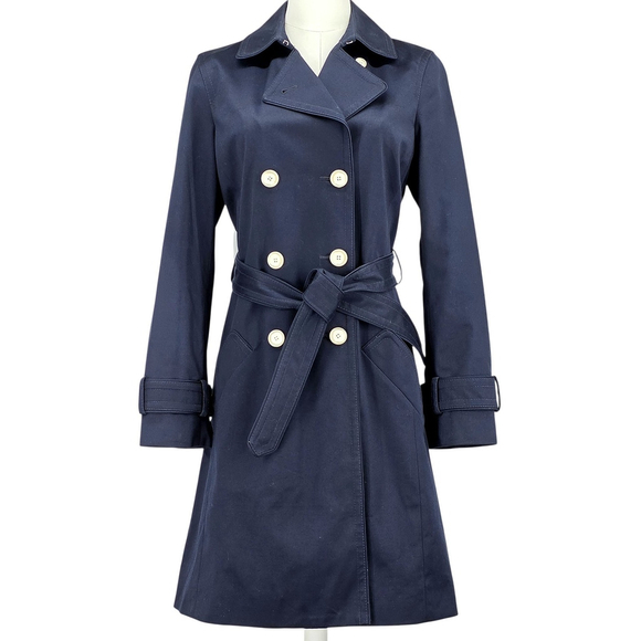 Coach Jackets & Blazers - Quiet Luxury Coach Trench Coat Women’s Small Navy Belted Classic Outerwear